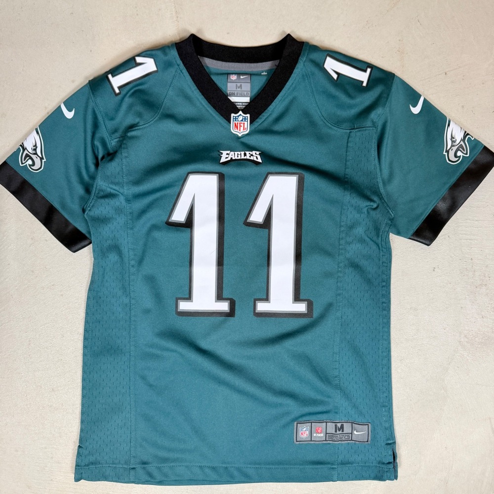 Nike Philadelphia Eagles Carson Wentz 11 Jersey Kids Medium 10-12 Green NFL Game